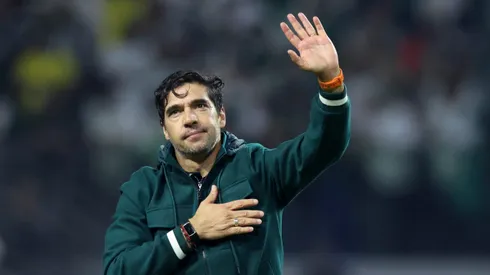 Abel Ferreira após a classificação sobre a LDU. Photo by Alexandre Schneider/Getty Images