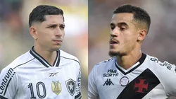 Savarino do Botafogo e Coutinho do Vasco - Fotos: Thiago Ribeiro/AGIF