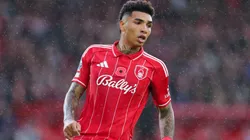 Igor Jesus teve atuação de destaque no empate entre Nottingham Forest e Manchester United (Photo by Michael Regan)