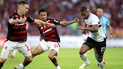 Fla venceu o jogo do primeiro turno. Foto: Jorge Rodrigues/AGIF