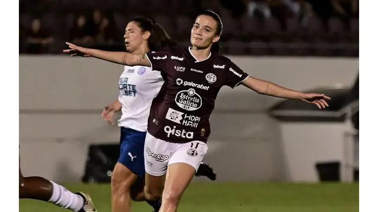 Jullia Beatriz comemora gol na Copa do Brasil. Foto: Rafael Zocco/Ferroviária