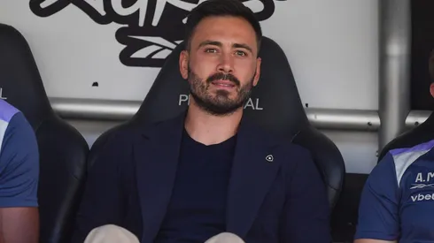 Davide Ancelotti tecnico do Botafogo durante partida contra o Santos no estadio Engenhao pelo campeonato Brasileiro A 2025. Foto: Thiago Ribeiro/AGIF