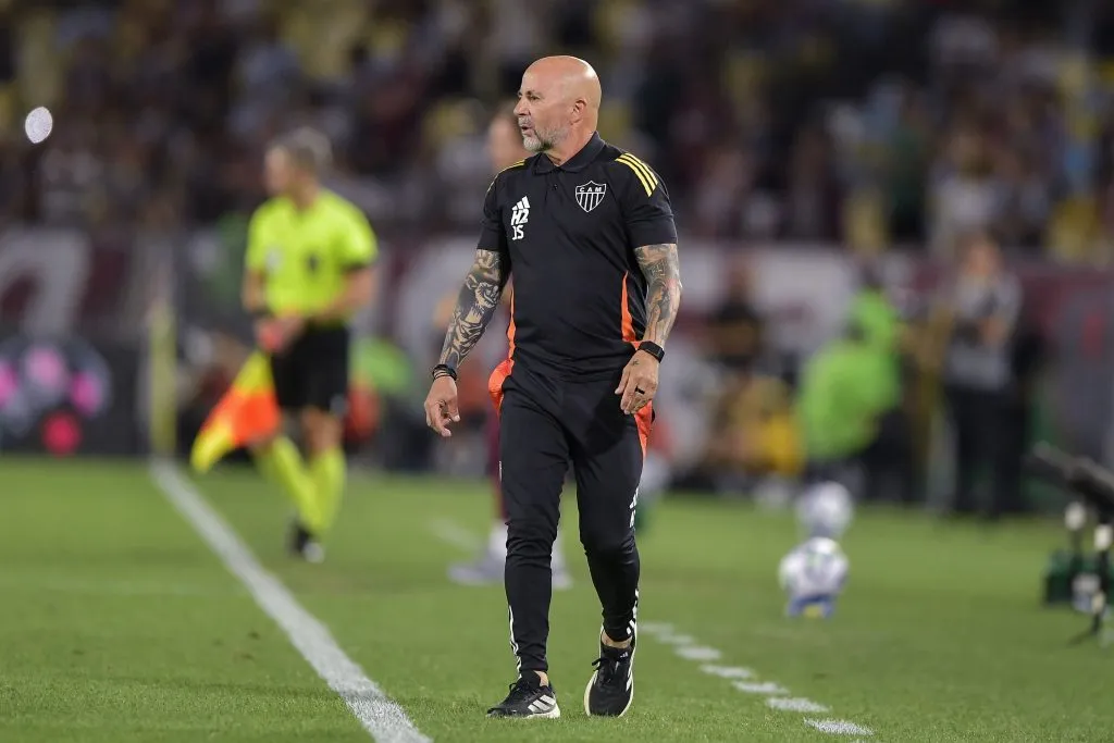 Jorge Sampaoli tecnico do Atletico-MG durante partida contra o Fluminense no Maracana pelo Brasileirão  – Foto: Thiago Ribeiro/AGIF