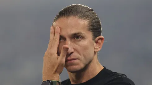Filipe Luís, técnico do Flamengo em partida pelo campeonato brasileiro (Foto: Wagner Meier/Getty Images)