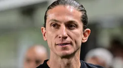 Filipe Luís técnico do Flamengo durante partida contra o São Paulo - Foto: Jota Erre/AGIF