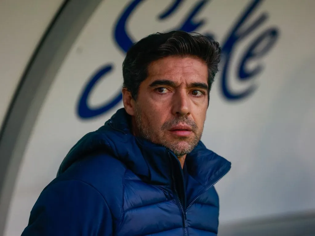 Abel Ferreira tecnico do Palmeiras durante partida contra o Juventude no estadio Alfredo Jaconi pelo campeonato Brasileiro A 2025. Foto: Luiz Erbes/AGIF