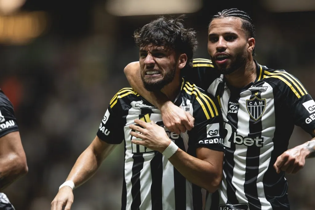 Biel saiu do banco para marcar o terceiro do Galo contra o Bahia (Foto: Pedro Souza/Atlético)
