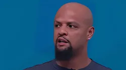 Felipe Melo analisa expulsão do atacante. Foto: Reprodução/GE TV.