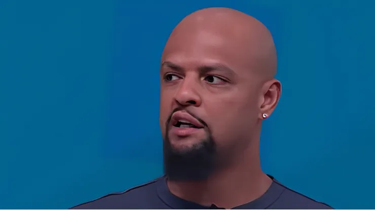 Felipe Melo analisa expulsão do atacante. Foto: Reprodução/GE TV.