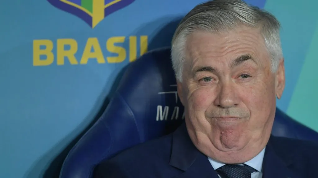 Ancelotti na Seleção Brasileira. Foto: Thiago Ribeiro/AGIF