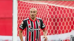 SP - BRAGANCA PAULISTA - 09/07/2023 - BRASILEIRO A 2023, BRAGANTINO X SAO PAULO - Matheus Belem jogador do Sao Paulo durante partida contra o Bragantino no estadio Nabi Abi Chedid pelo campeonato Brasileiro A 2023. Foto: Marcello Zambrana/AGIF