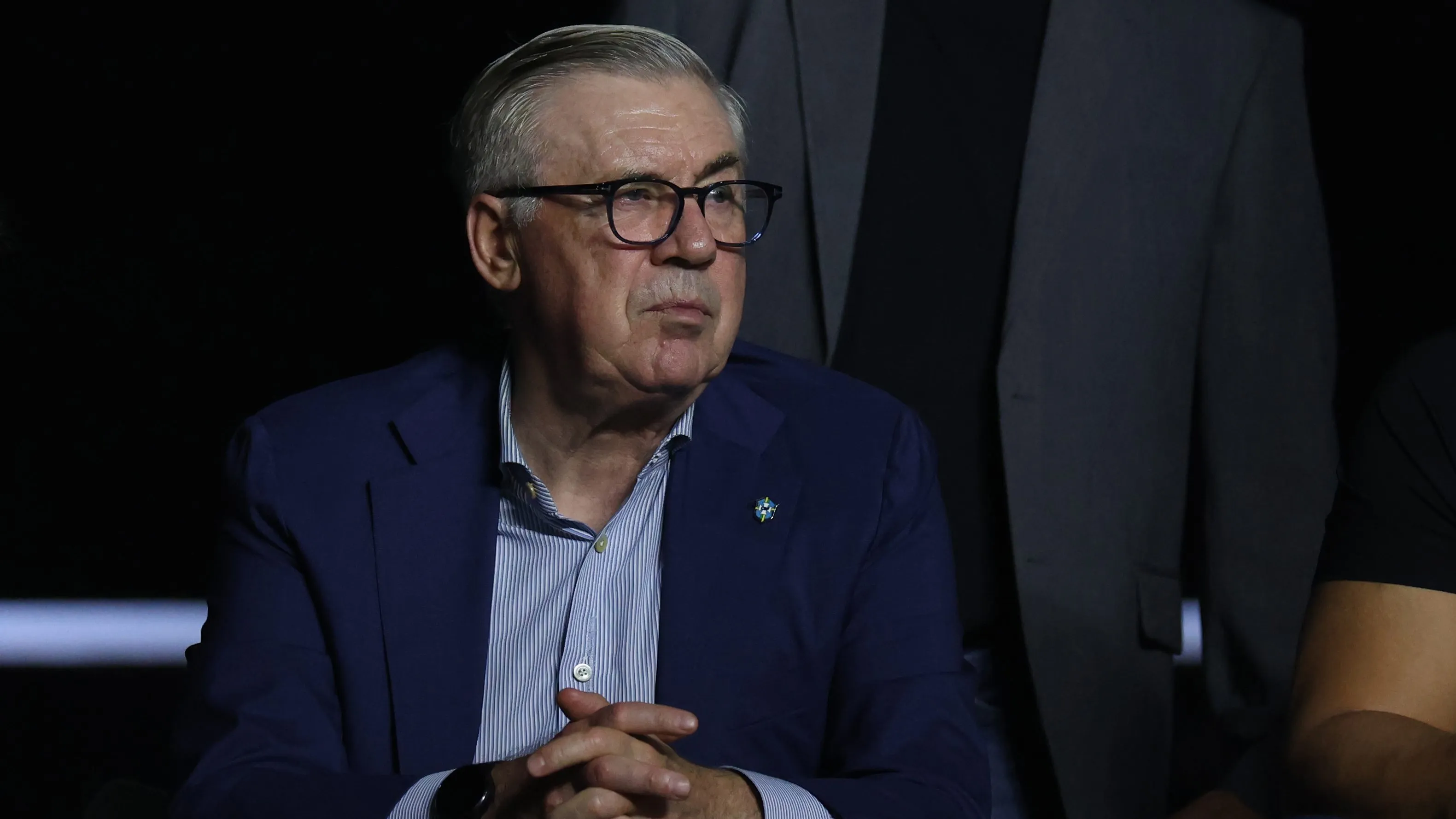 Carlo Ancelotti, treinador da Seleção Brasileira. (Photo by Lucas Figueiredo/Getty Images)