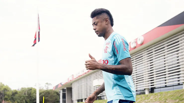 Bruno Henrique - Luiz Araujo - Foto:Adriano Fontes/Flamengo