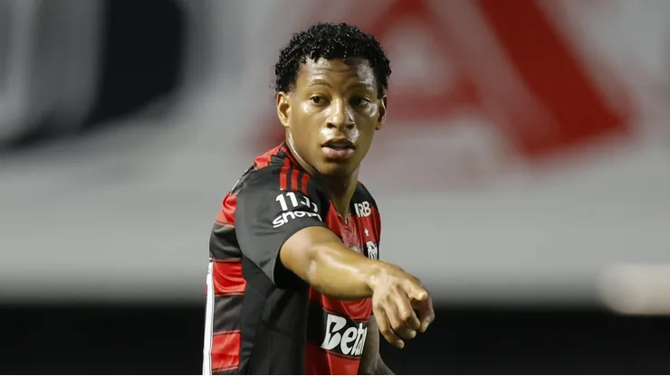Plata durante partida contra o SPFC