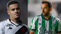 Coutinho e Nenê vão se enfrentar em Vasco x Juventude - Fotos: Jorge Rodrigues/AGIF e Luiz Erbes/AGIF