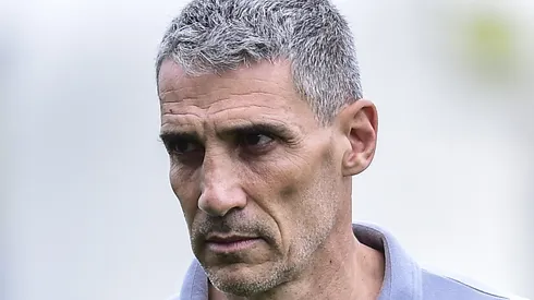 Vojvoda, técnico do Santos em partida pelo campeonato brasileiro (Foto: Mauro Horita/Getty Images)