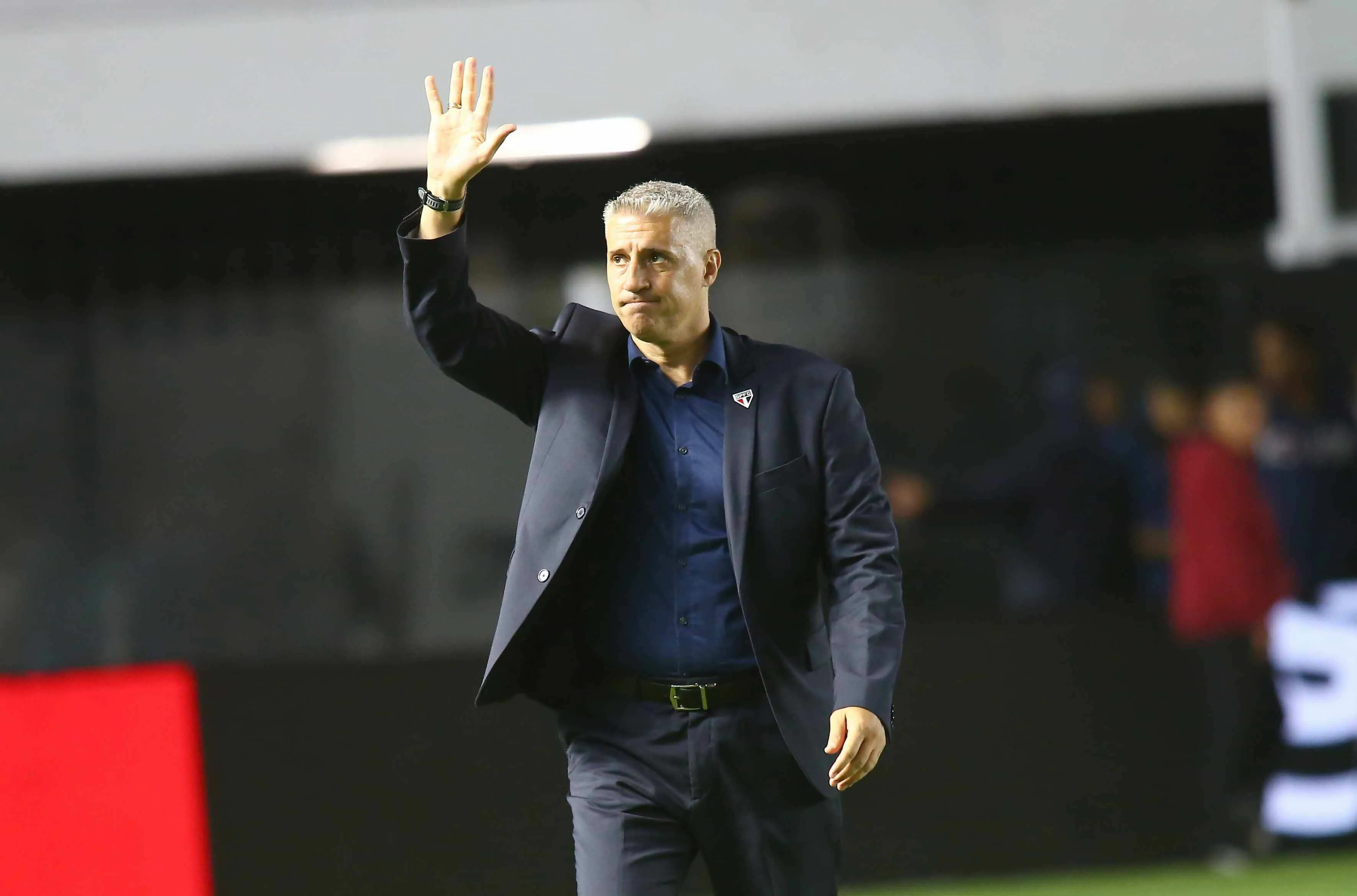 Hernán Crespo em derrota do São Paulo para o Bragantino. Foto: Mauricio De Souza/AGIF