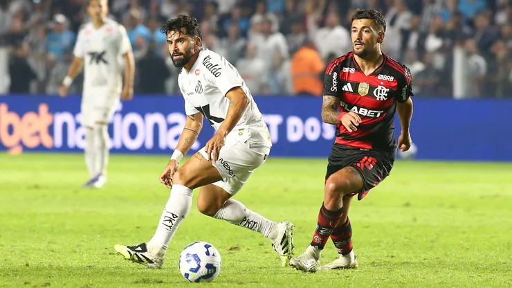 Flamengo x Santos se enfrentam pelo Campeonato Brasileiro A 2025. Foto: Mauricio De Souza/AGIF
