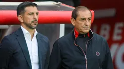Ramón Díaz (D) causou polêmica com fala machista após Internacional x Bahia