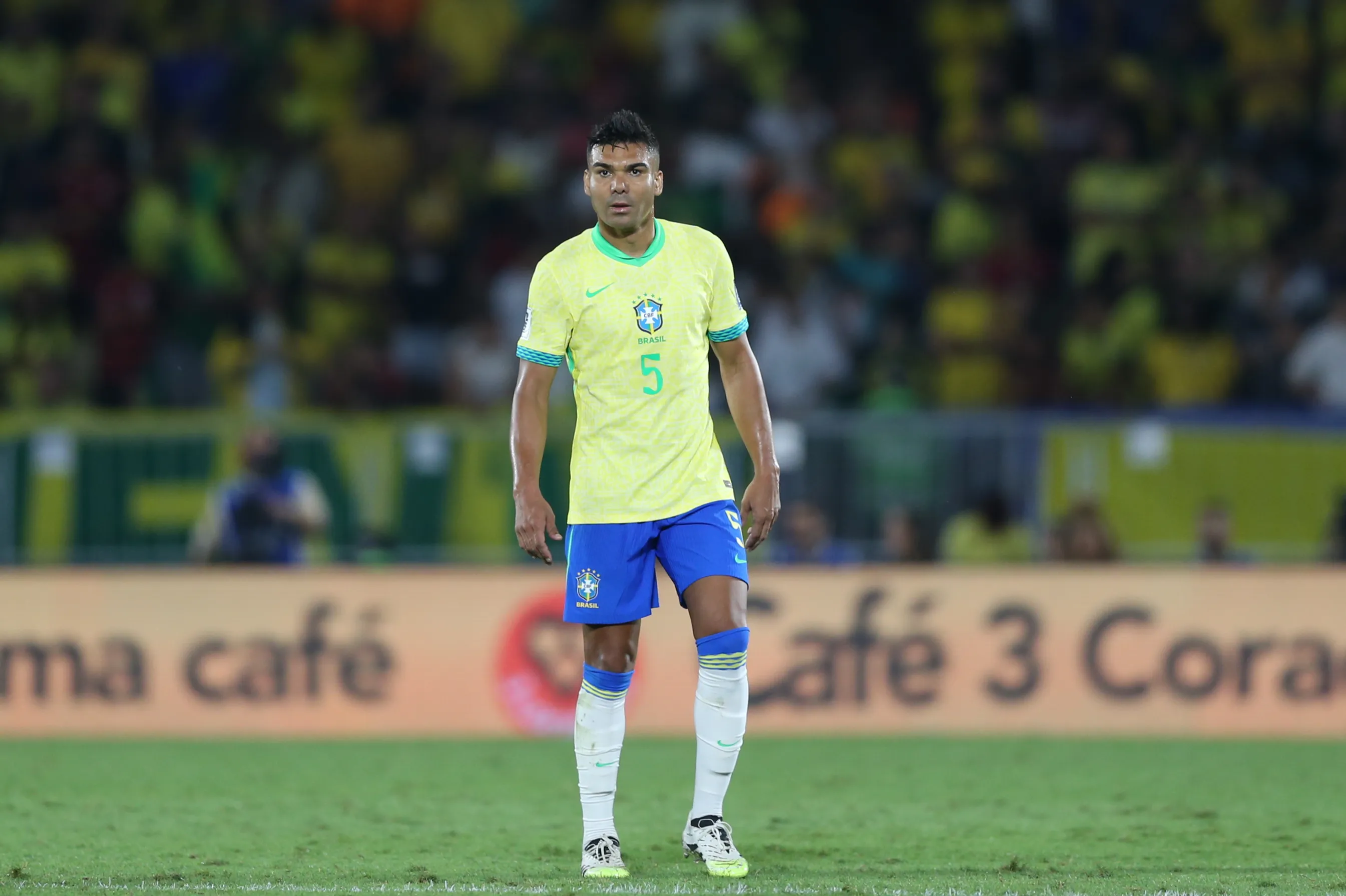 Casemiro  jogador do Brasil durante a partida contra o Chile no Maracana no Rio de Janeiro (RJ), pelas Eliminatorias da Copa do Mundo 2026. Foto: Marlon Costa/AGIF