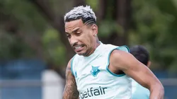 Matheus Pereira durante o treino de sexta-feira