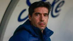 Abel Ferreira tecnico do Palmeiras durante partida contra o Juventude no estadio Alfredo Jaconi pelo campeonato Brasileiro A 2025. Foto: Luiz Erbes/AGIF