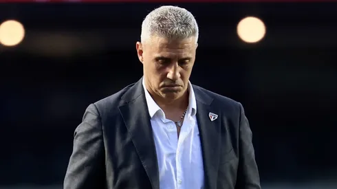 Hernan Crespo tecnico do Sao Paulo durante partida contra o Palmeiras no estadio Morumbi pelo campeonato Brasileiro A 2025. Foto: Marcello Zambrana/AGIF