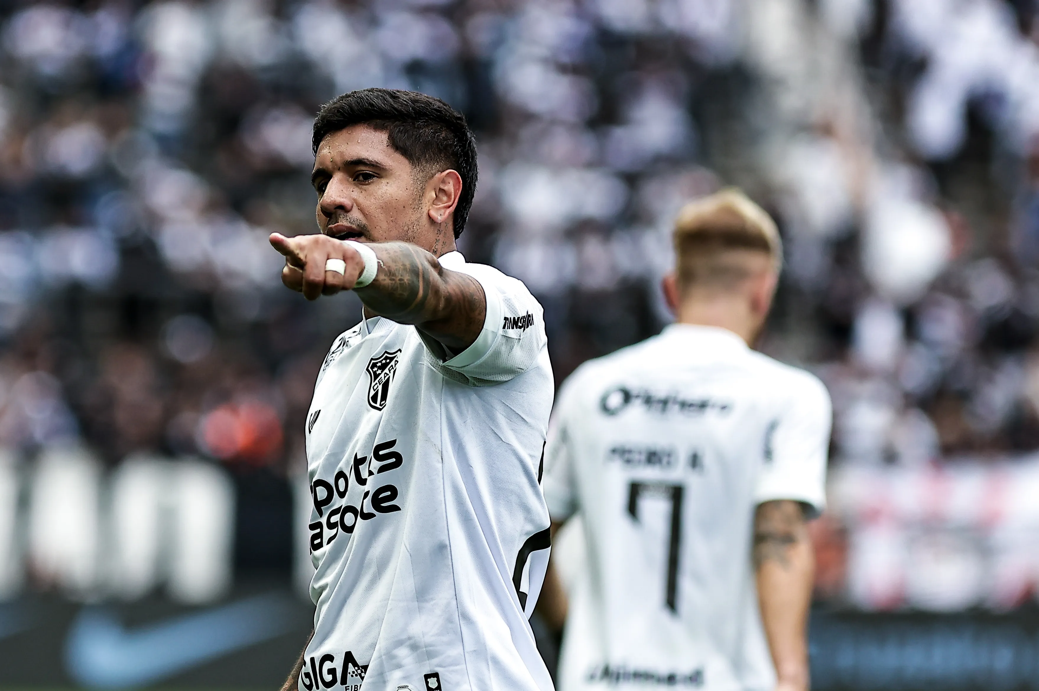 Galeano celebra gol diante do Corinthians. Foto: Fabio Giannelli/AGIF