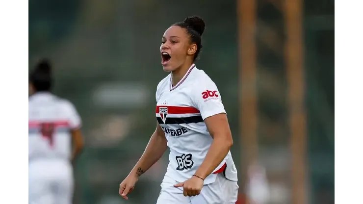 Dudinha, jogadora do São Paulo. Foto: Miguel Schincariol/São Paulo FC