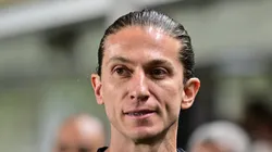 SP - SANTOS - 05/11/2025 - BRASILEIRO A 2025, SAO PAULO X FLAMENGO - Filipe Luis tecnico do Flamengo durante partida contra o Sao Paulo no estadio Vila Belmiro pelo campeonato Brasileiro A 2025. Foto: Jota Erre/AGIF