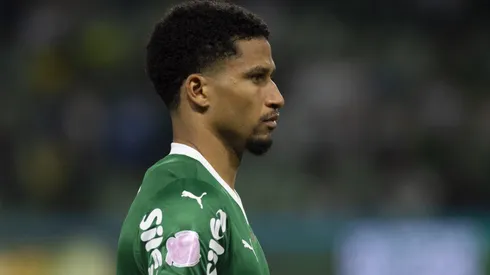 Murilo, jogador do Palmeiras, durante partida contra o Vasco no estadio Arena Allianz Parque pelo campeonato Brasileiro A 2025. Foto: Anderson Romao/AGIF
