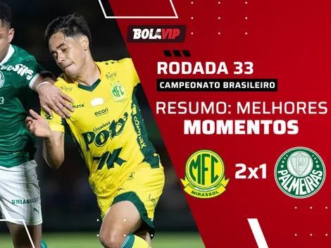 Palmeiras perde para o Mirassol e vê Flamengo encostar na liderança