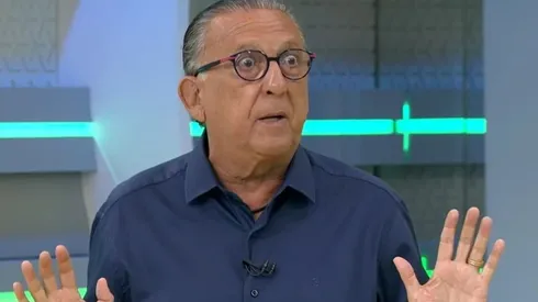 Galvão Bueno se posicionou sobre discurso de jogador do Palmeiras. Foto: Reprodução/Sportv
