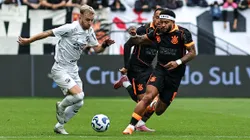 Memphis Depay jogador do Corinthians durante partida contra o Ceara no estadio Arena Corinthians pelo campeonato Brasileiro A 2025. Foto: Fabio Giannelli/AGIF