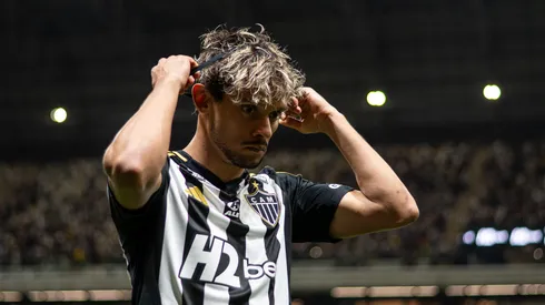 MG - BELO HORIZONTE - 08/10/2025 - BRASILEIRO A 2025, ATLETICO-MG X SPORT - Gustavo Scarpa jogador do Atletico-MG durante partida contra o Sport no estadio Arena MRV pelo campeonato Brasileiro A 2025. Foto: Alessandra Torres/AGIF