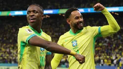 Seleção Brasileira comemorando gol pelas Eliminatórias da Copa do Mundo. (Photo by Wagner Meier/Getty Images)