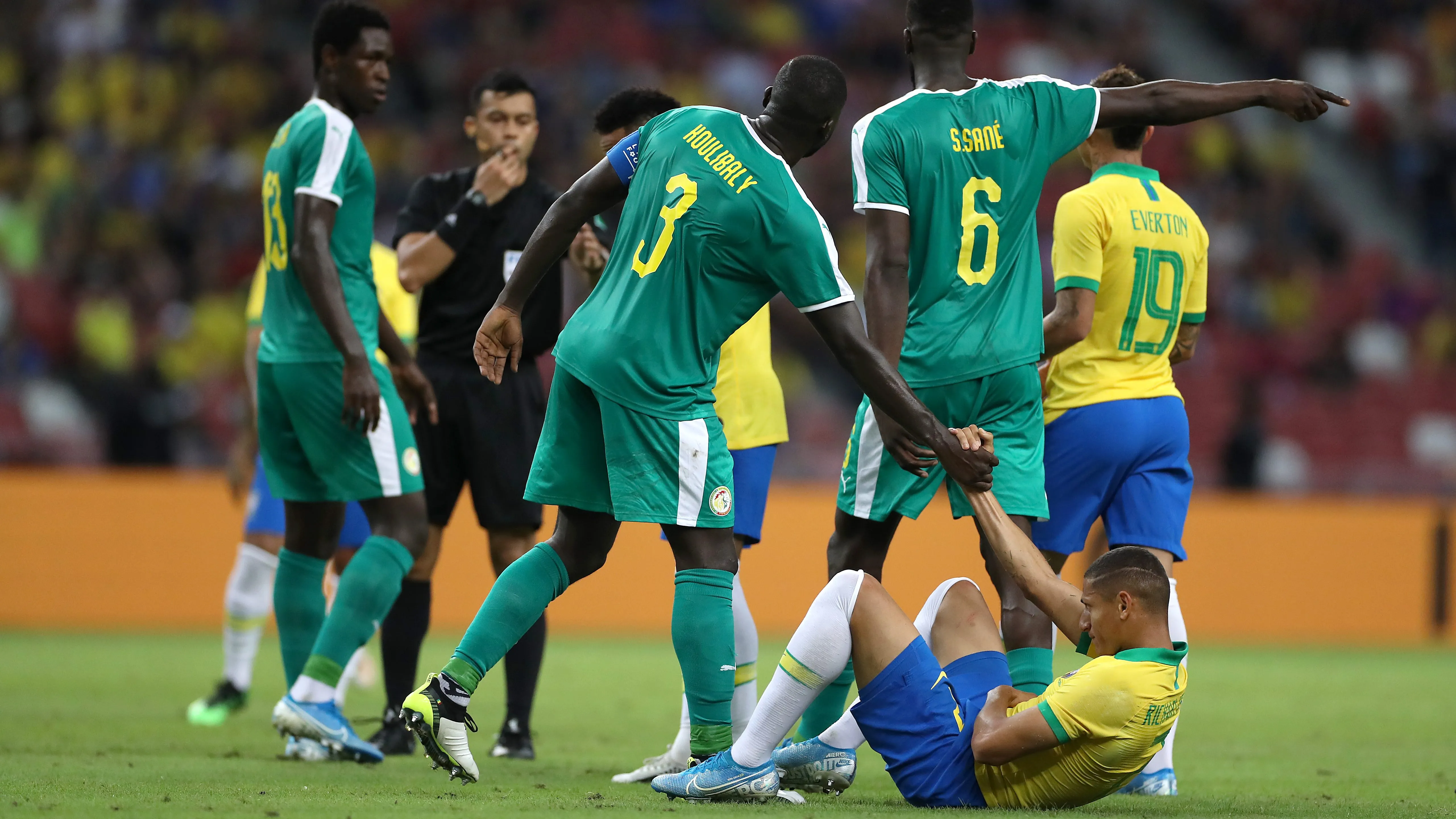 Brasil x Senegal em 2019. (Photo by Lionel Ng/Getty Images)