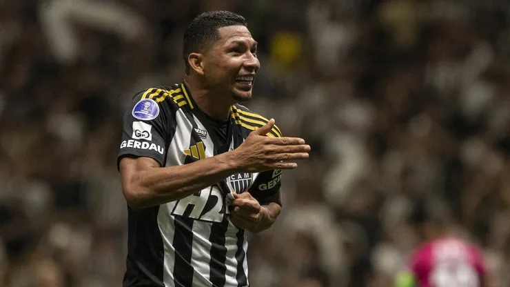 Rony jogador do Atletico-MG durante partida contra o Independiente del Valle no estadio Arena MRV pelo campeonato Copa Sul-americana 2025. Foto: Fernando Moreno/AGIF