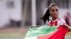 Bruna Benites se posicionou após fala de Ramón Díaz - Foto: Lucas Bubols/Internacional