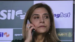 Leila Pereira durante partida no Allianz Parque.