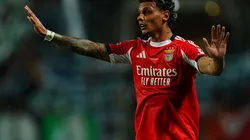 FARO, PORTUGAL - JULY 31: New signing Richard Rios of SL Benfica during the Portuguese Super Cup match between Sporting CP and SL Benfica at Estadio Algarve on July 31, 2025 in Faro, Portugal. (Photo by Gualter Fatia/Getty Images)