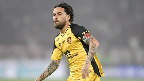 Lucas Lima jogador do Sport durante partida contra o Flamengo no estadio Maracana pelo campeonato Brasileiro A 2025. Foto: Thiago Ribeiro/AGIF