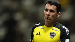 MG - BELO HORIZONTE - 27/09/2025 - BRASILEIRO A 2025, ATLETICO-MG X MIRASSOL - Junior Alonso jogador do Atletico-MG durante aquecimento antes da partida contra o Mirassol no estadio Arena MRV pelo campeonato Brasileiro A 2025. Foto: Gilson Lobo/AGIF