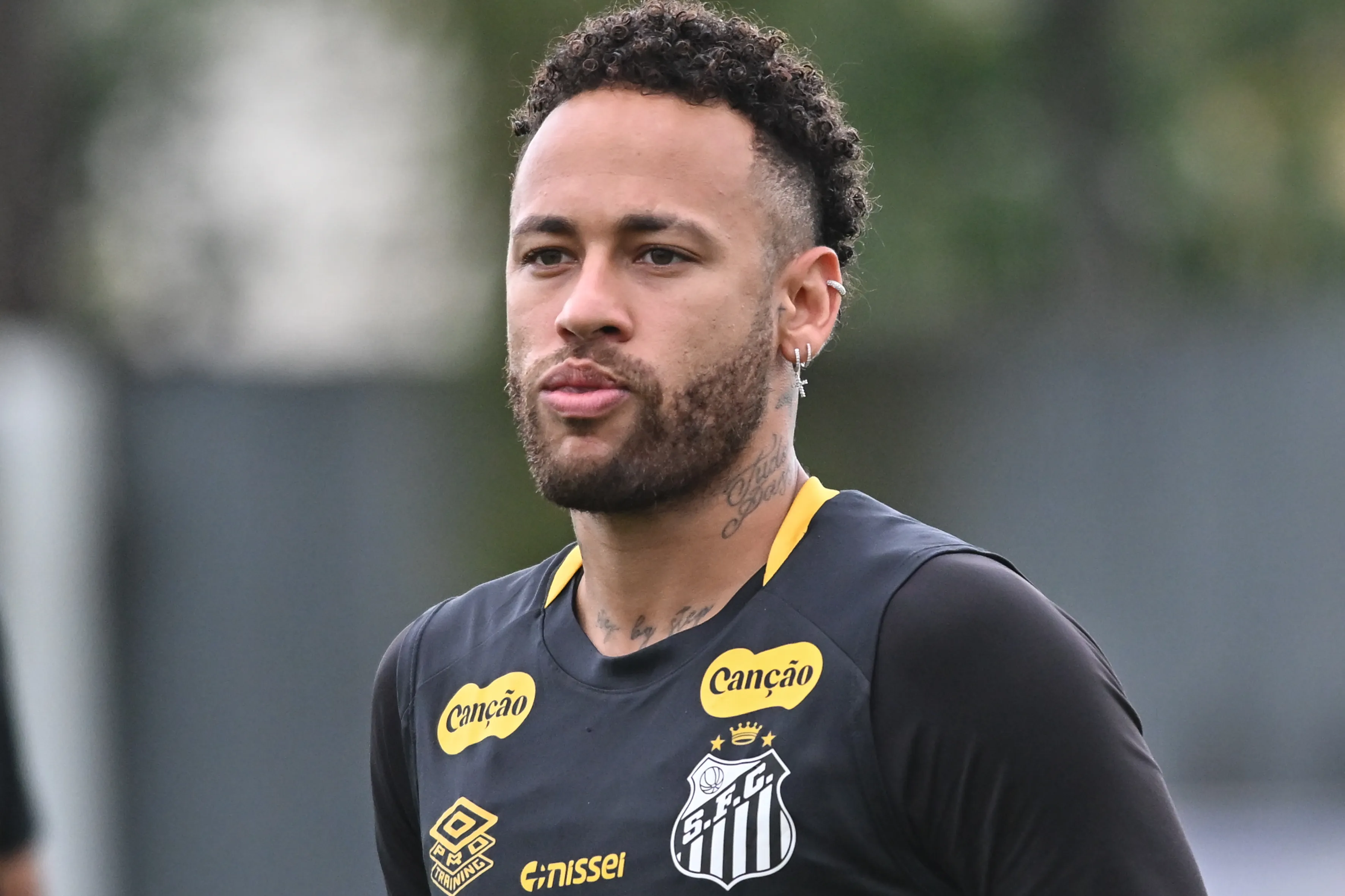– Neymar jogador do Santos durante treino no Centro de Treinamento CT Rei Pele. Foto: Jota Erre/AGIF