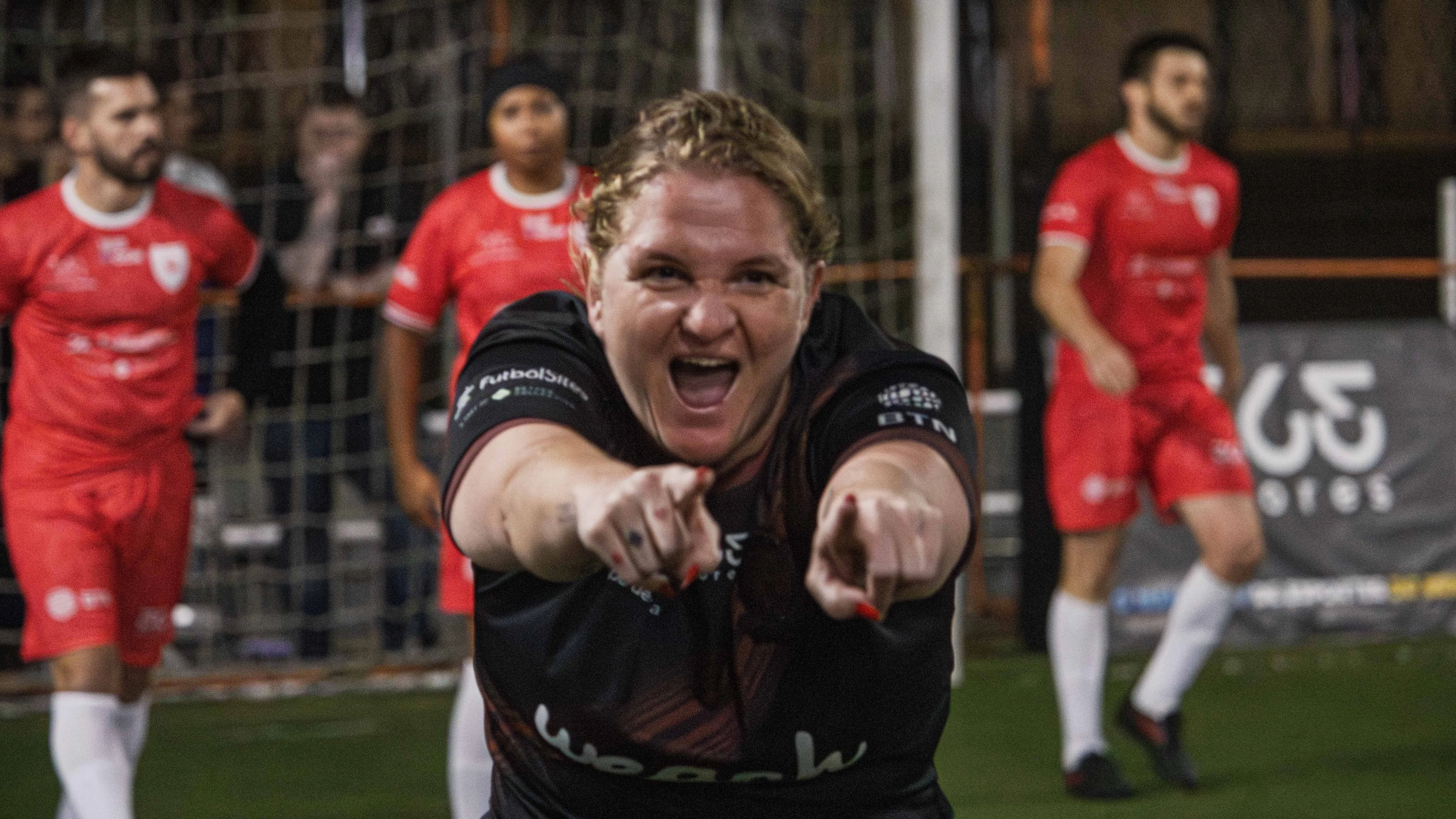 Manon Ducatti  comemora seu gol pela TALENT. A agência está em franca evolução e vai com força para manter vaga na Série Ouro – Foto: Gabriel Reinehr/Better Collective