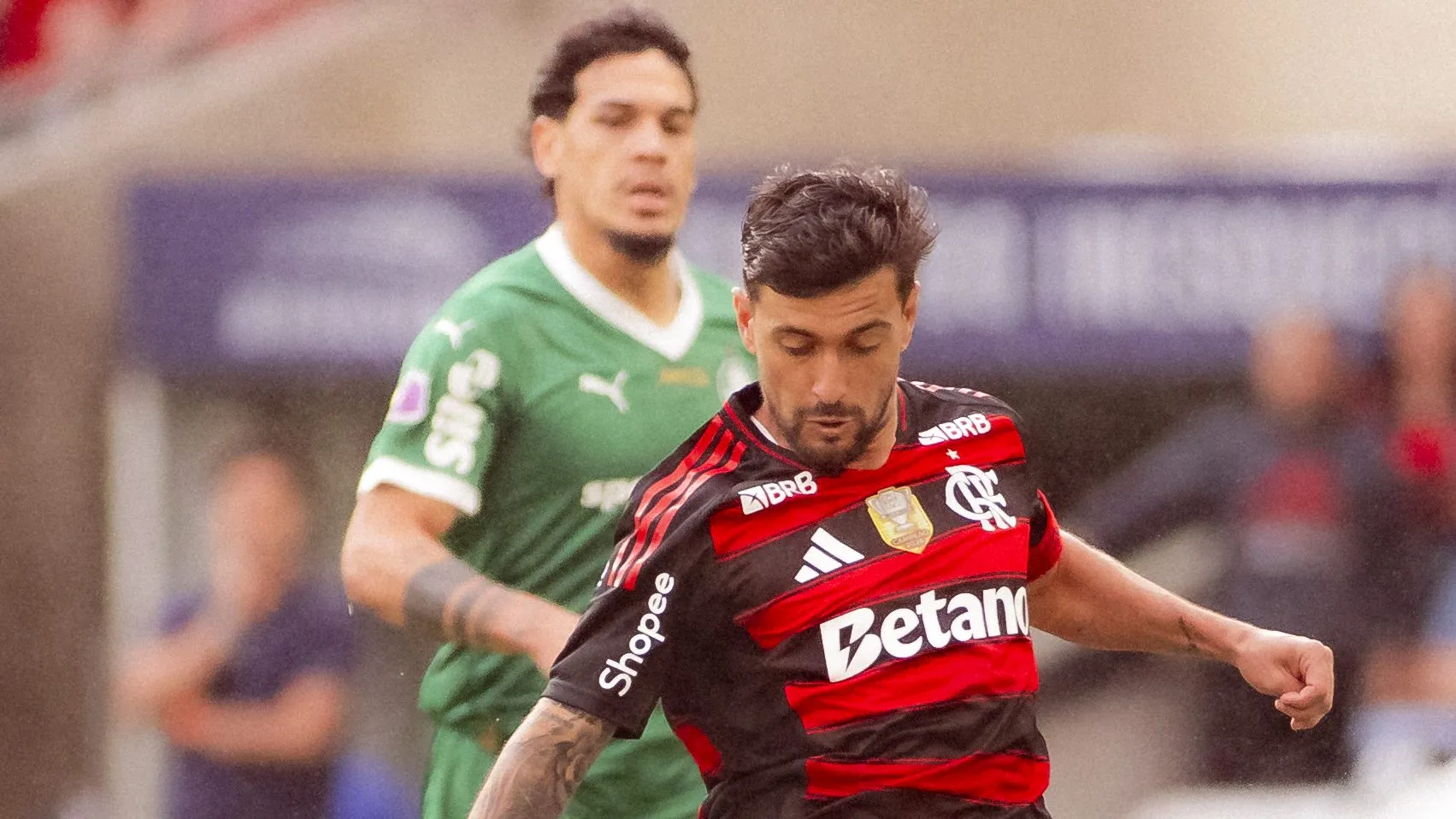 Flamengo x Palmeiras. Foto: Adriano Fontes/Flamengo