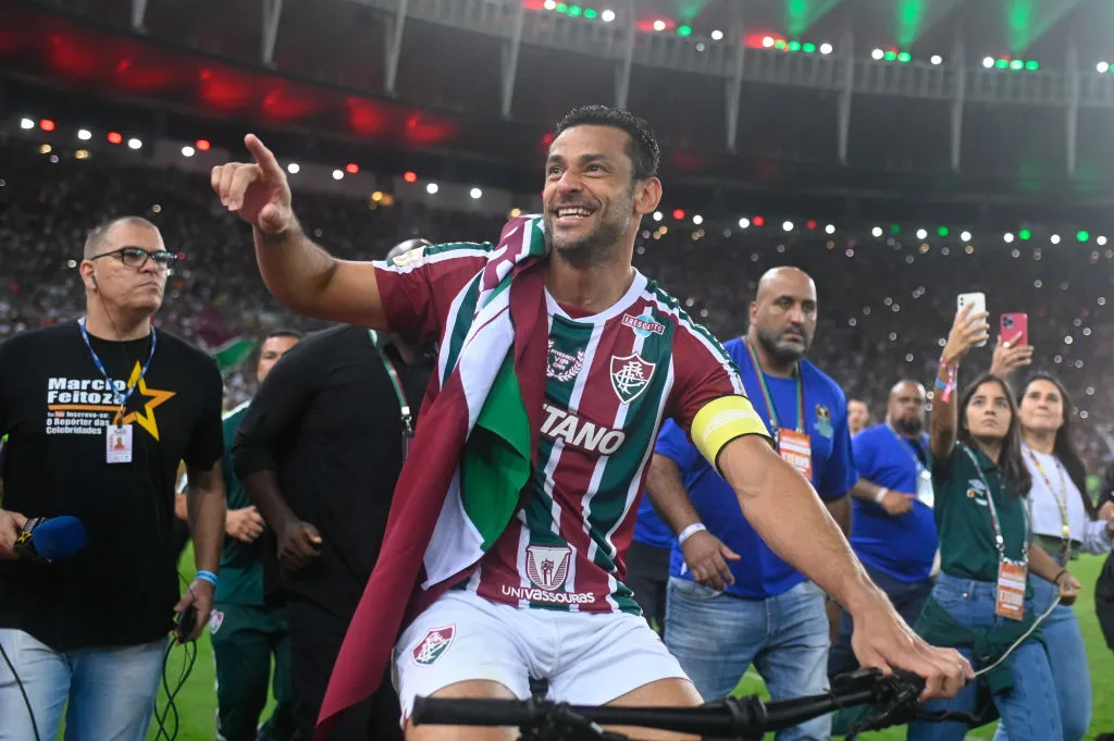Mais uma vez Fred foi o responsável pelo título Brasileiro do Fluminense de 2012. Foto:  Andre Borges/Getty Images)