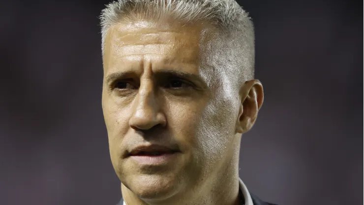 Crespo durante partida do SPFC contra o Flamengo