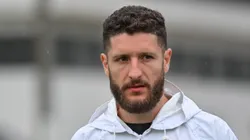 Zé Rafael durante treino no CT Rei Pelé.