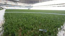 Gramado sintético da Arena MRV. Foto: Gilson Lobo/AGIF